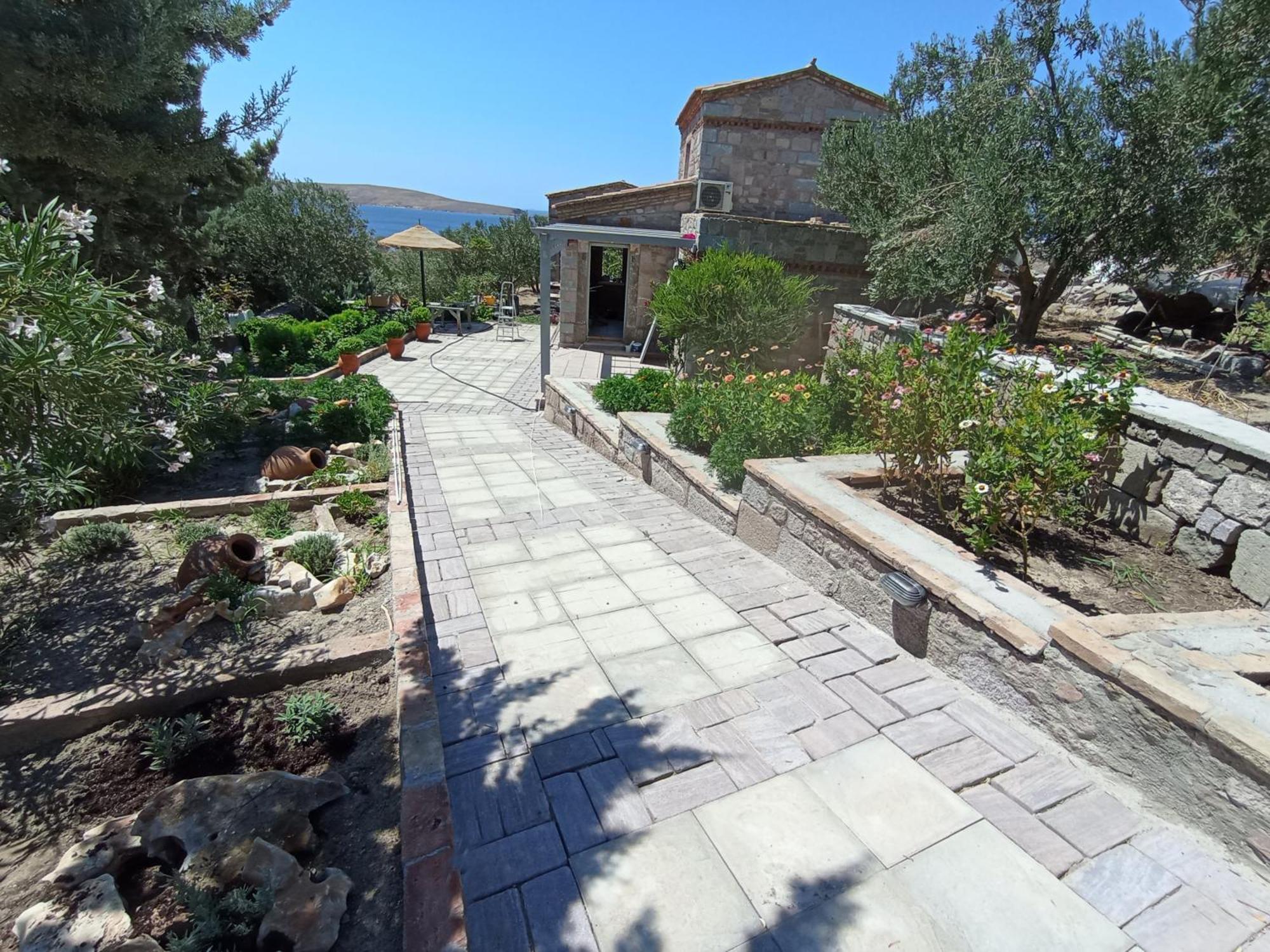 Lesvos Tower House Komninos Szigrí Kültér fotó
